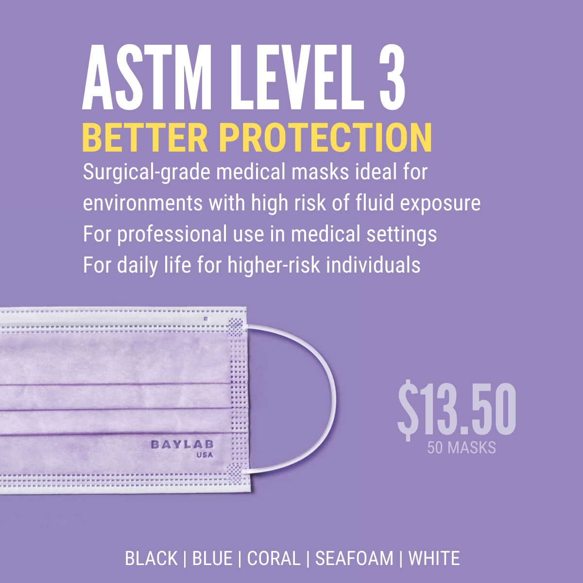 Good Origins ASTM level 3 masks