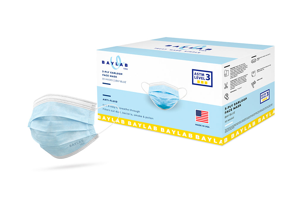 Face Mask ASTM 3 Blue
